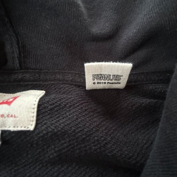 Levi’s x Peanuts Snoopy Graphic Hoodie Black Men's Medium - Picture 10 of 13